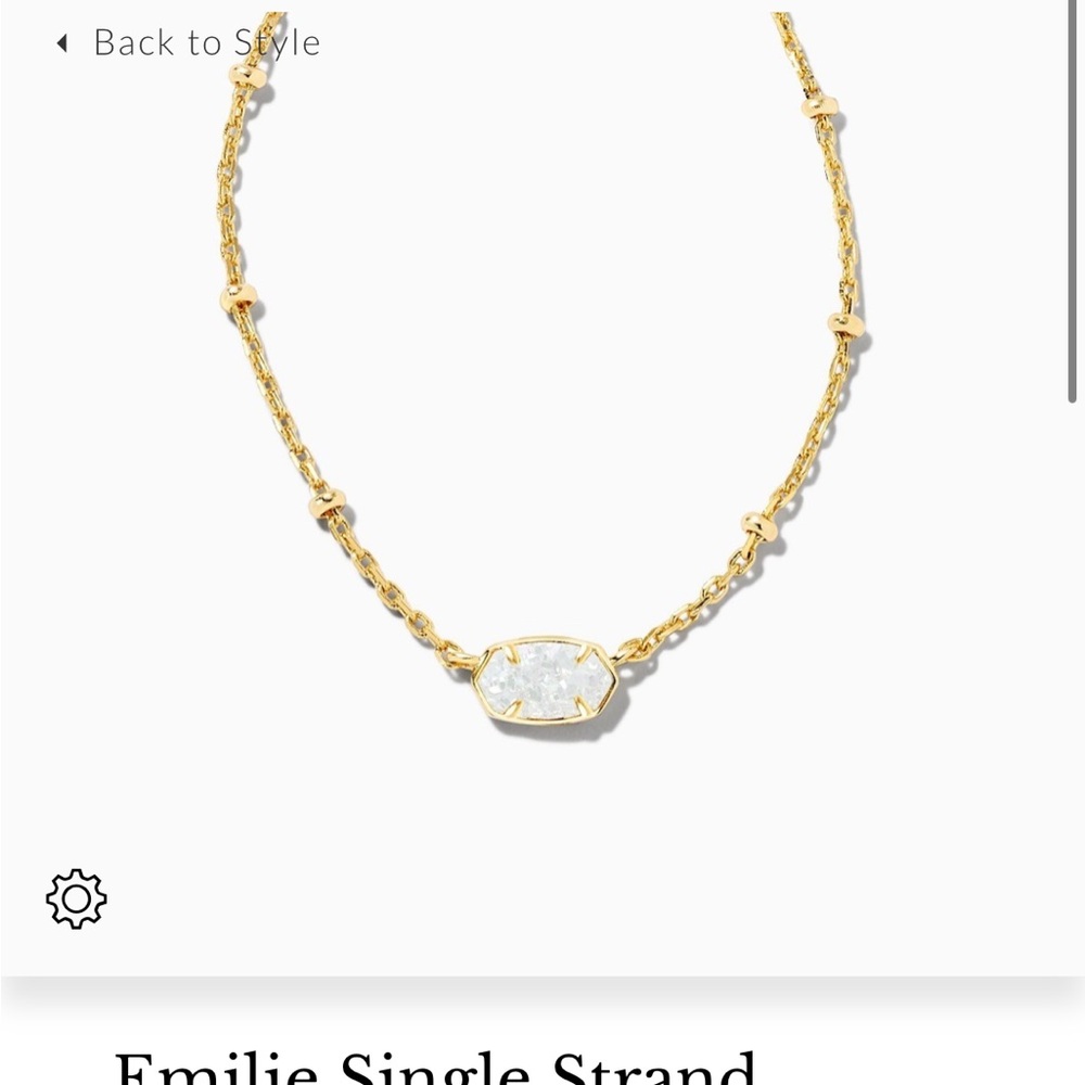 Kendra Scott Emilie Single Strand Necklace